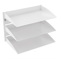 Uniform Sort 03 - Shelf 3×C4, W327×D221 mm, rail mounted, white